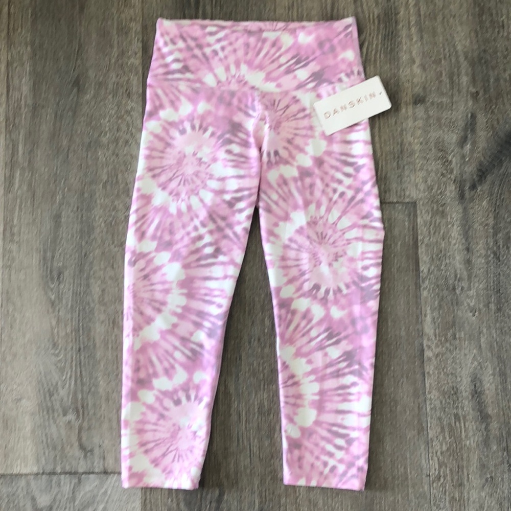 Danskin Tie Dye Swirl Capri /Lilac